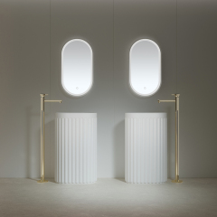 Factory Directory Freestanding Gradient Color Pedestal Sink Bathroom Wash Basin TW-Z811