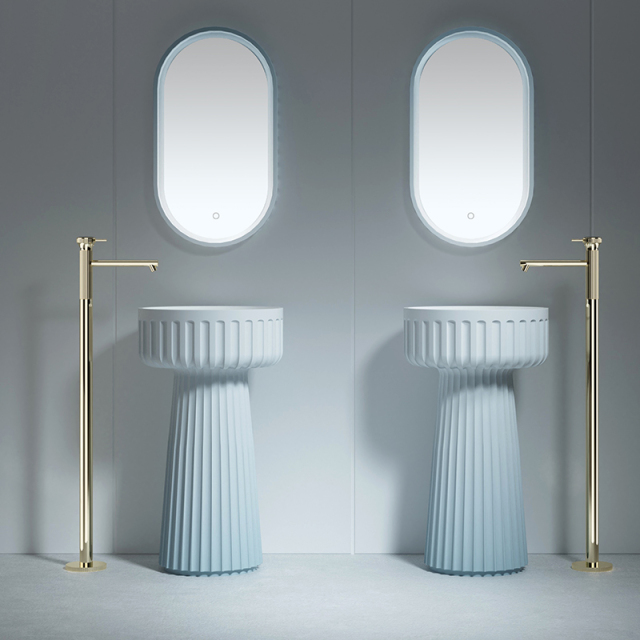 Wholesale High End Quality Colorful Pedestal Sink Bathroom Wash Basin TW-Z820