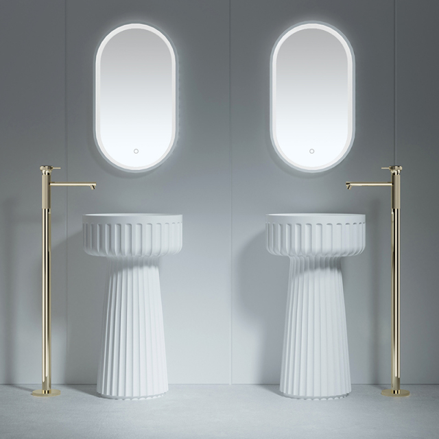 Wholesale High End Quality Colorful Pedestal Sink Bathroom Wash Basin TW-Z820