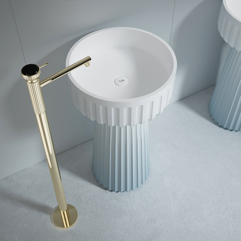Wholesale High End Quality Colorful Pedestal Sink Bathroom Wash Basin TW-Z820