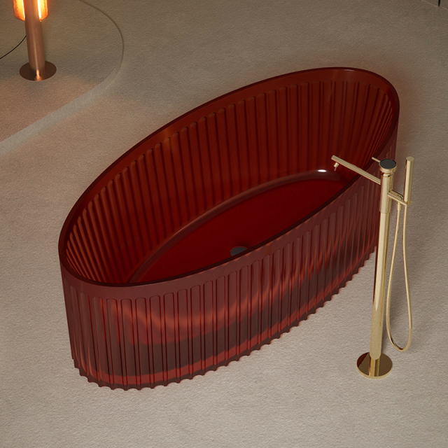 Factory Directory Modern Fluted Clear Bathtub TW-8117T