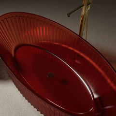 Factory Directory Modern Fluted Clear Bathtub TW-8117T