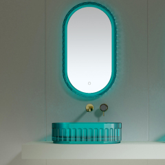 Hot Style Wholesale Transparent Above Counter Top Wash Basin TW-A811T