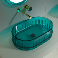 Hot Style Wholesale Transparent Above Counter Top Wash Basin TW-A811T