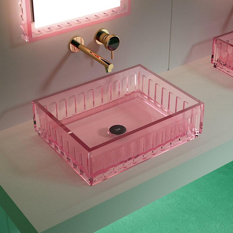 Wholesale Fashion Transparent Above Counter Top Basin TW-A815T