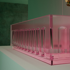 Wholesale Fashion Transparent Above Counter Top Basin TW-A815T