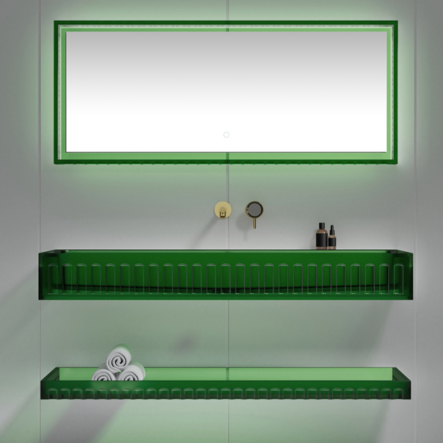 Factory Wholesale Wall Hung Transparent Wash Basin TW-GS815-1T