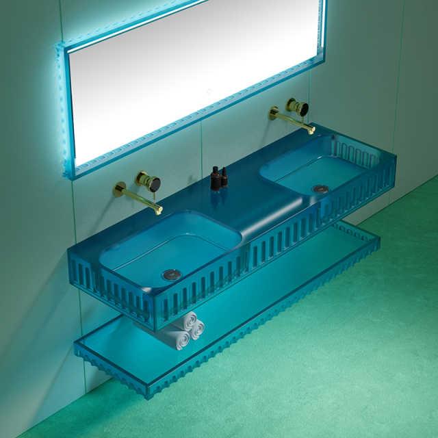 Factory Directory Wall Hung Transparent Wash Basin TW-GS815-2T