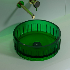 Wholesale Price Transparent Above Counter Top Wash Basin TW-A819T