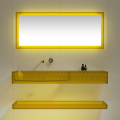 Factory Customized Wall Hung Transparent Wash Basin TW-GS815-3T