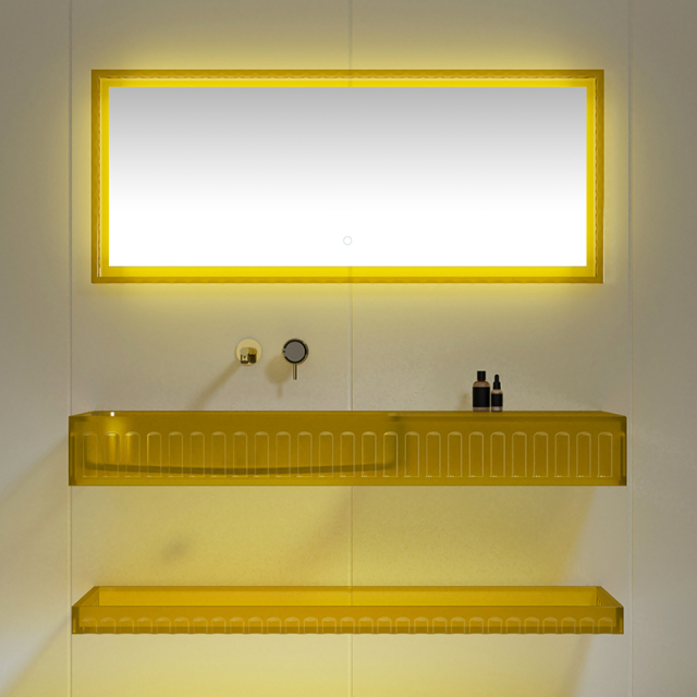 Factory Customized Wall Hung Transparent Wash Basin TW-GS815-3T