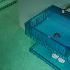 Factory Directory Wall Hung Transparent Wash Basin TW-GS815-2T