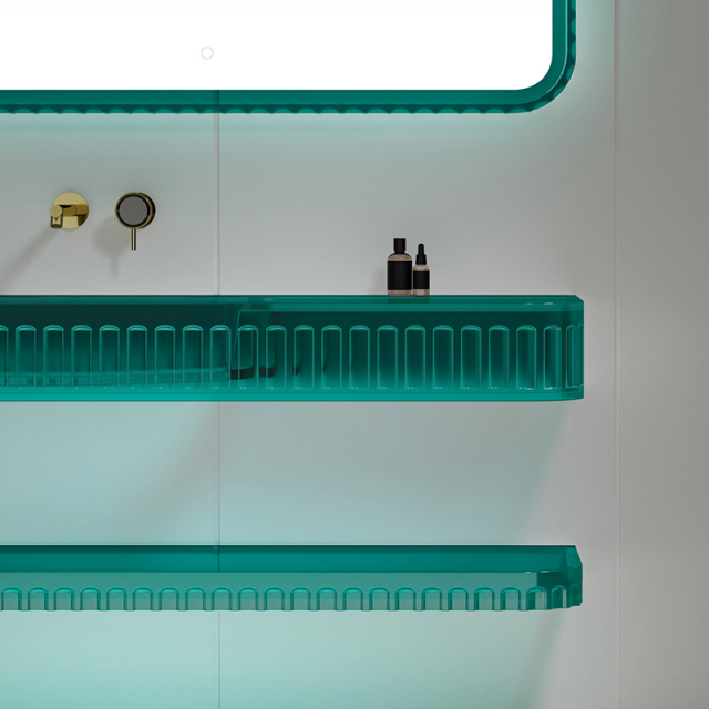 China Wholesale Factory Transparent Wall Hung Wash Sink TW-GS816-3T