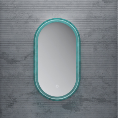 Factory Supply Quality Assurance Transparent Frame Oval Wall Mounted Bathroom Mirror TW-ML811AT