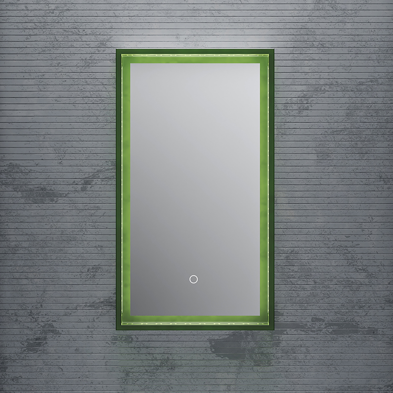 Quality Wholesale Unique Design Transparent Frame Rectangular Wall Mounted Bathroom Mirror TW-ML815AT