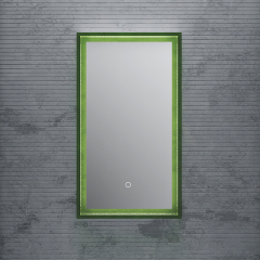 Quality Wholesale Unique Design Transparent Frame Rectangular Wall Mounted Bathroom Mirror TW-ML815AT