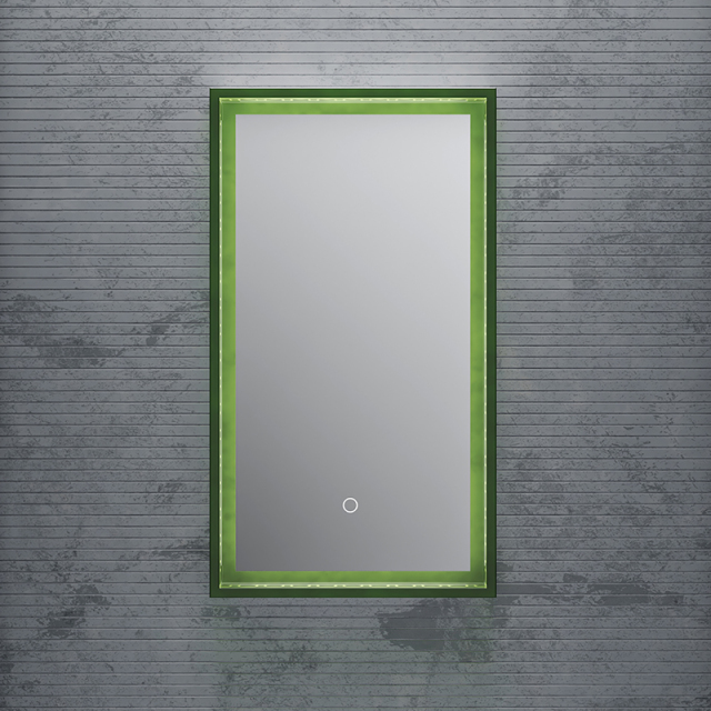 Quality Wholesale Unique Design Transparent Frame Rectangular Wall Mounted Bathroom Mirror TW-ML815AT