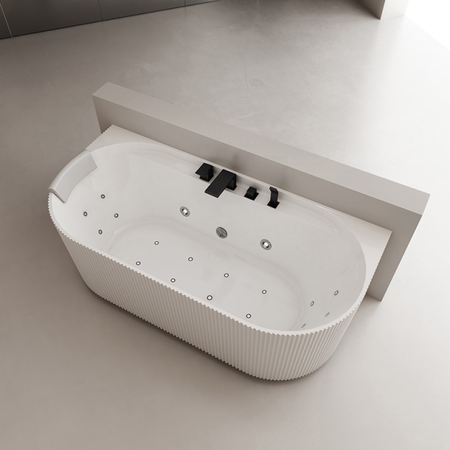 Factory Supply Quality Assurance Freestanding Acrylic Intelligent Constant Temperature Heated Surf Bubble Massage Bathtub TW-7136M