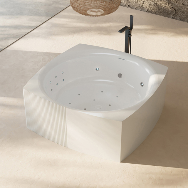 Factory Supply Quality Assurance Unique Shape Integrated Bubble Constant Temperature Heated Massage Bathtub XY-3006M