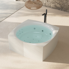 Factory Supply Quality Assurance Unique Shape Integrated Bubble Constant Temperature Heated Massage Bathtub XY-3006M