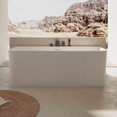 Wholesale Price Back to Wall Integrated Bubble Constant Temperature Heated Whirlpool Bathtub XY-2006M