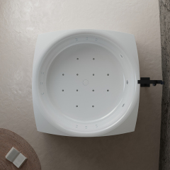 Factory Supply Quality Assurance Unique Shape Integrated Bubble Constant Temperature Heated Massage Bathtub XY-3006M