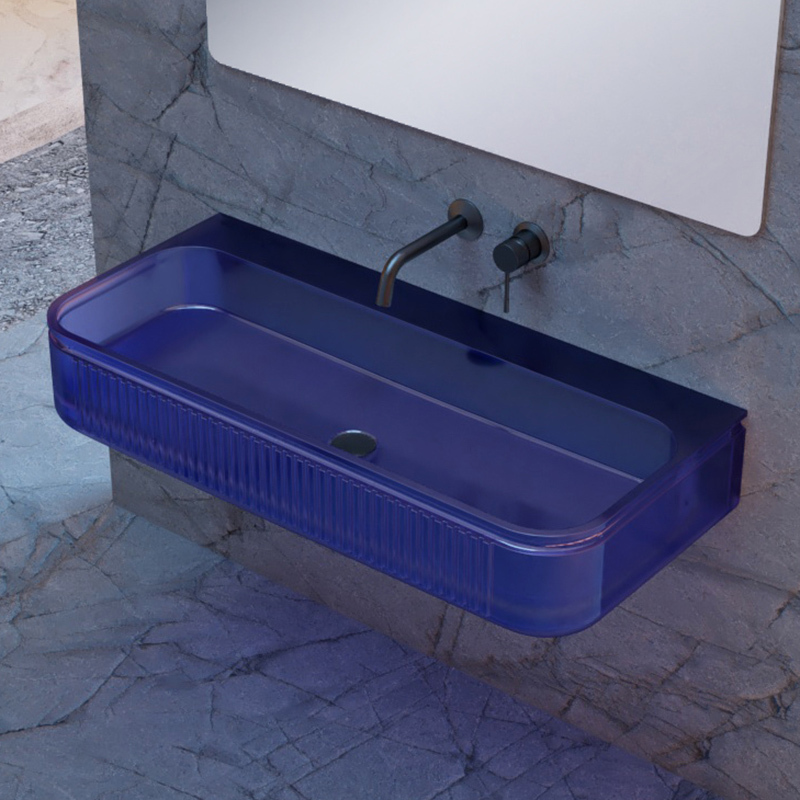 Hot Style Wholesale Transparent Wall Mounted Basin XR-G706T-1