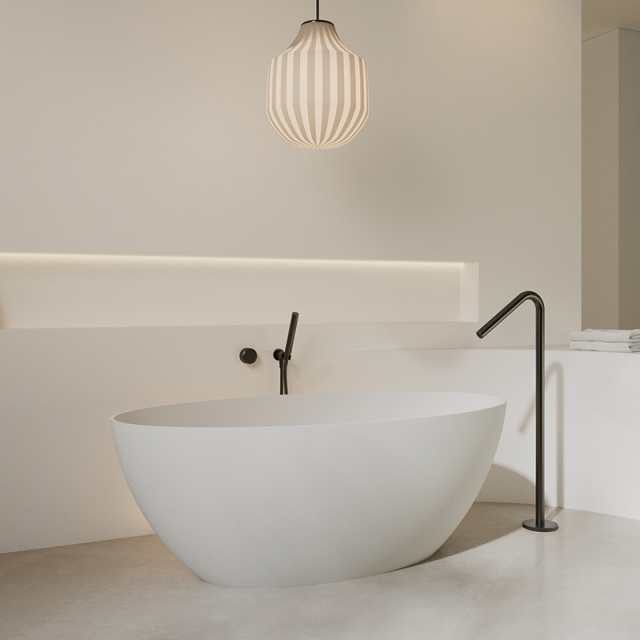 Factory Wholesale Freestanding Minimalist Artificial Stone Bathtub XR-7207
