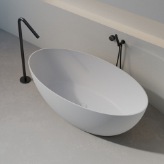 Factory Wholesale Freestanding Minimalist Artificial Stone Bathtub XR-7207