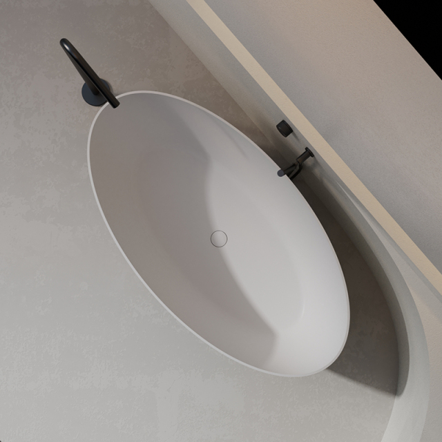 Factory Wholesale Freestanding Minimalist Artificial Stone Bathtub XR-7207