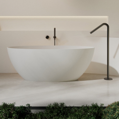 Factory Wholesale Freestanding Minimalist Artificial Stone Bathtub XR-7207
