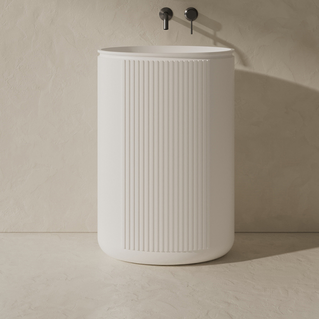 Hot Style Wholesale Solid Surface Pedestal Bathroom Sink XR-Z708