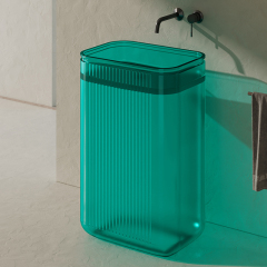 Popular Wholesale Designer Free Standing Transparent Bathroom Sink XR-Z702T