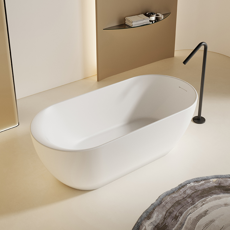 Factory Supply Quality Assurance Solid Surface Freestanding Bathtub XR-7101
