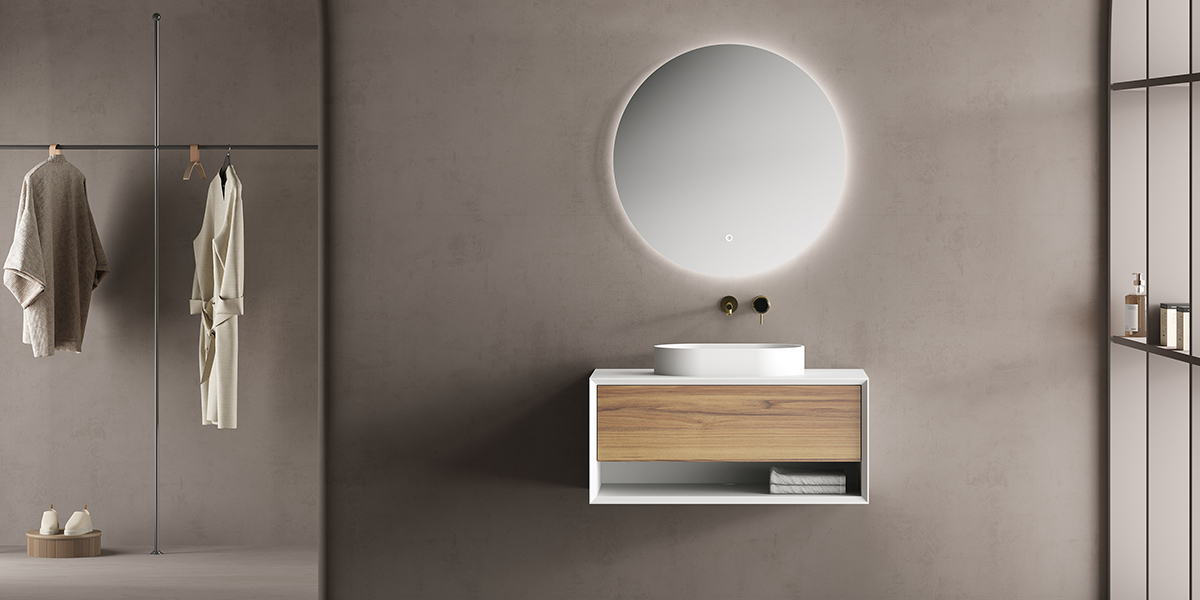 T&W wall hung bathroom vanity