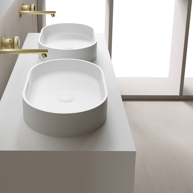 Wholesale Fashion Double Under Counter Sinks Floating Bathroom Vanity Cabinet TW-2210