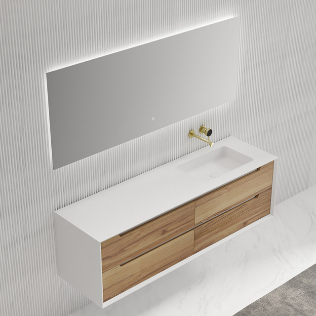 Exporter Single Under Counter Sink Floating Bathroom Vanity Cabinet TW-2803
