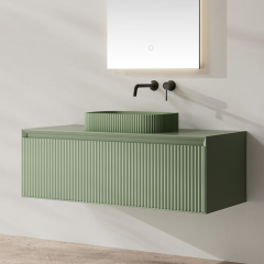 Factory Customized Wall Hung Countertop Sink Bathroom Vanity XV-5881