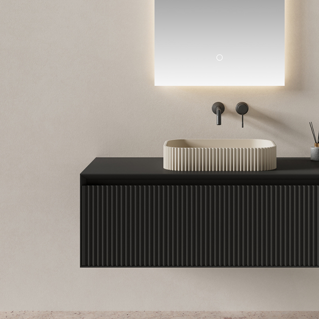 Factory Customized Wall Hung Countertop Sink Bathroom Vanity XV-5881