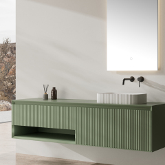 Wholesale Fashion Wall Mounted Bathroom Vanity Set With Sink XV-5896