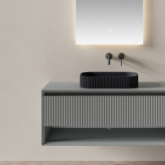 Factory Wholesale Countertop Sink Floating Bathroom Vanity Set XV-5883