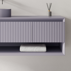 Factory Wholesale Countertop Sink Floating Bathroom Vanity Set XV-5883