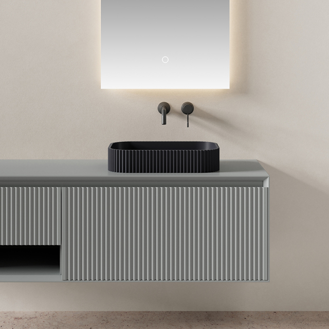 Wholesale Fashion Wall Mounted Bathroom Vanity Set With Sink XV-5896