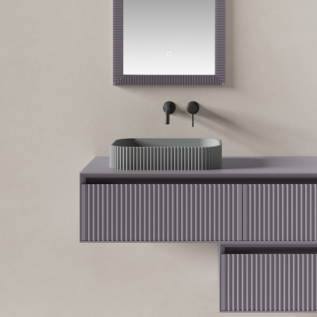 Hot Style Wholesale Wall Mounted Bathroom Vanity Set With Side Cabinet XV-5899