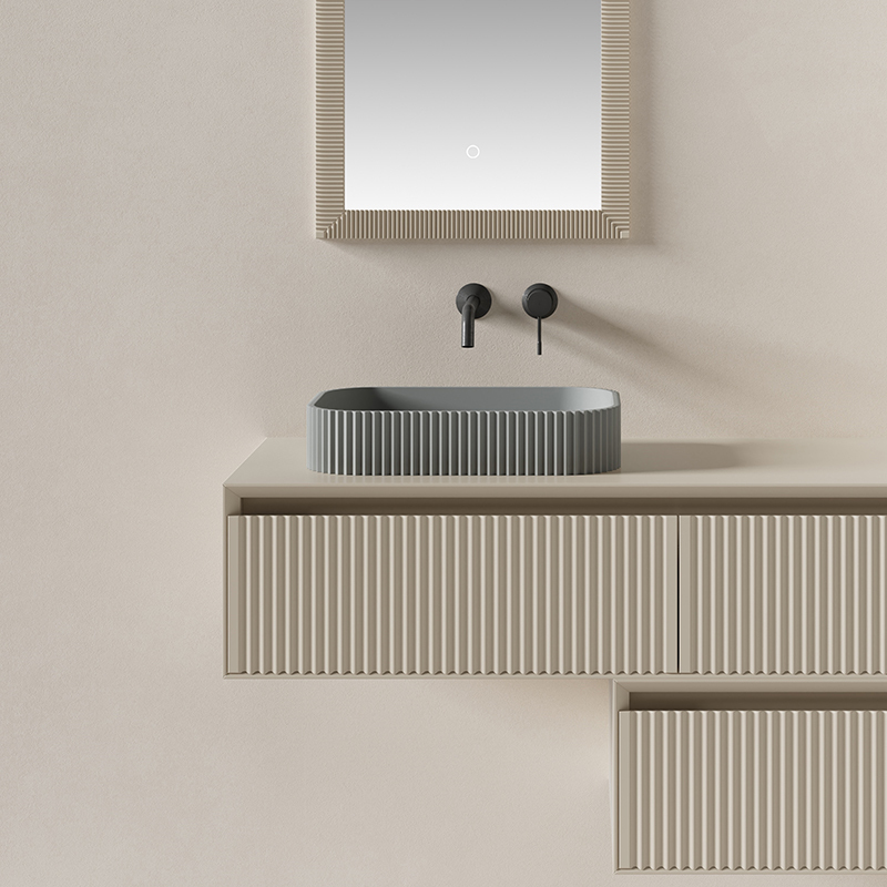 Hot Style Wholesale Wall Mounted Bathroom Vanity Set With Side Cabinet XV-5899