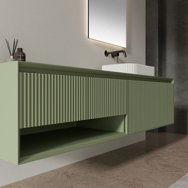 Wholesale Fashion Wall Mounted Bathroom Vanity Set With Sink XV-5896