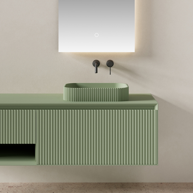 Wholesale Fashion Wall Mounted Bathroom Vanity Set With Sink XV-5896