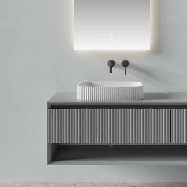 Wholesale High End Quality Floating Bathroom Vanity Set With Double Sinks XV-5890