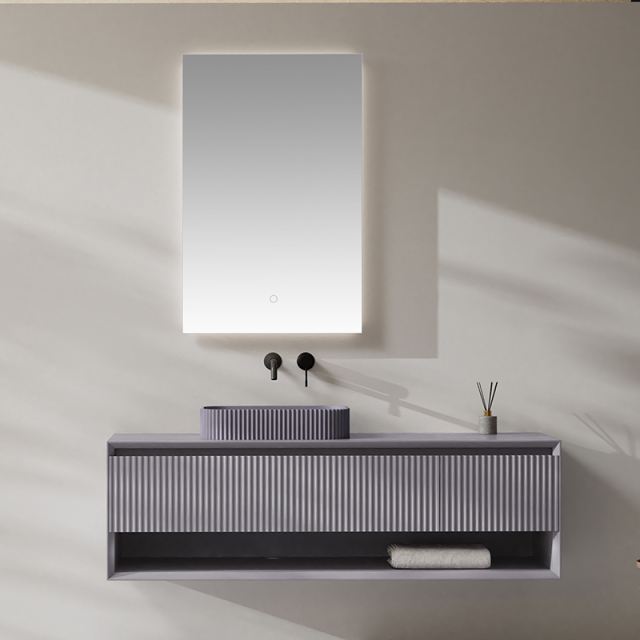 Factory Wholesale Countertop Sink Floating Bathroom Vanity Set XV-5883