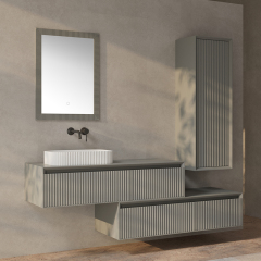 Hot Style Wholesale Wall Mounted Bathroom Vanity Set With Side Cabinet XV-5899